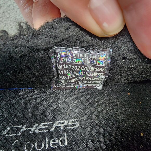 Skechers Shoes Womens 7.5 Black Leather & Textile Arch Fit Slip On Sneaker Clog - Picture 9 of 10